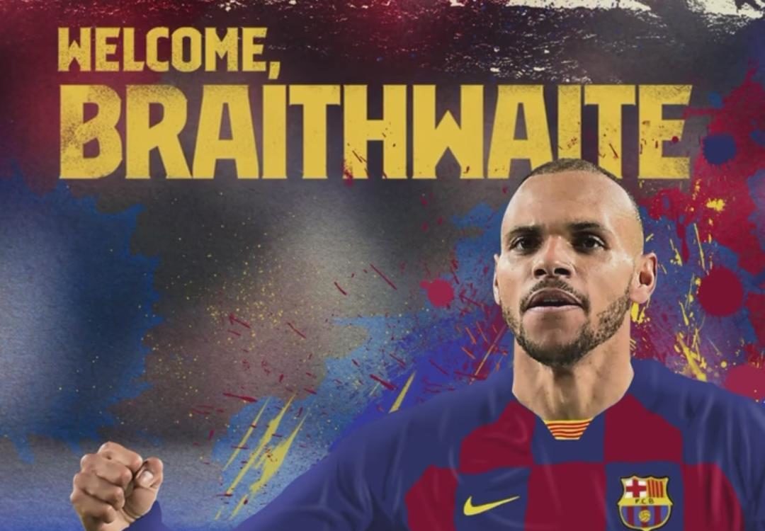 Es oficial llega el delantero Martin Braithwaite al Barcelona
