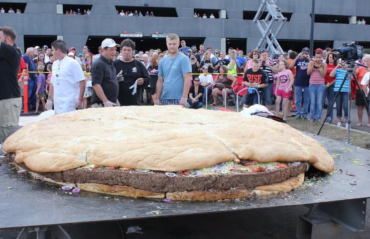 La hamburguesa más grande del planeta.