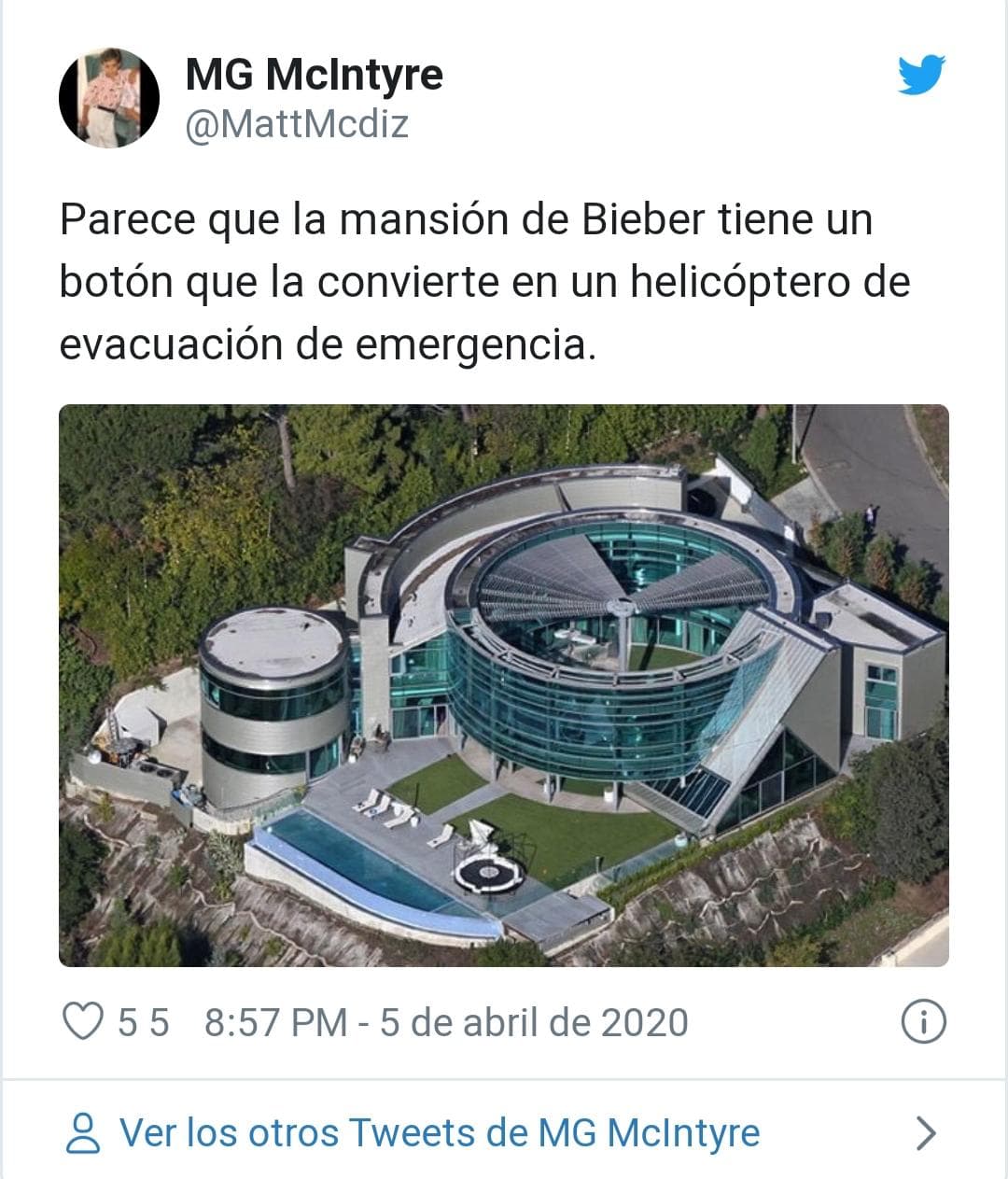 La ex lujosa mansión de Justin Bieber.