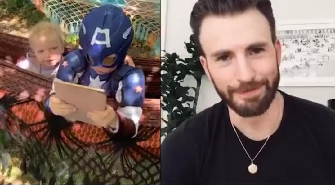 Chris Evans envía emotivo mensaje a niño que salvó a su hermana