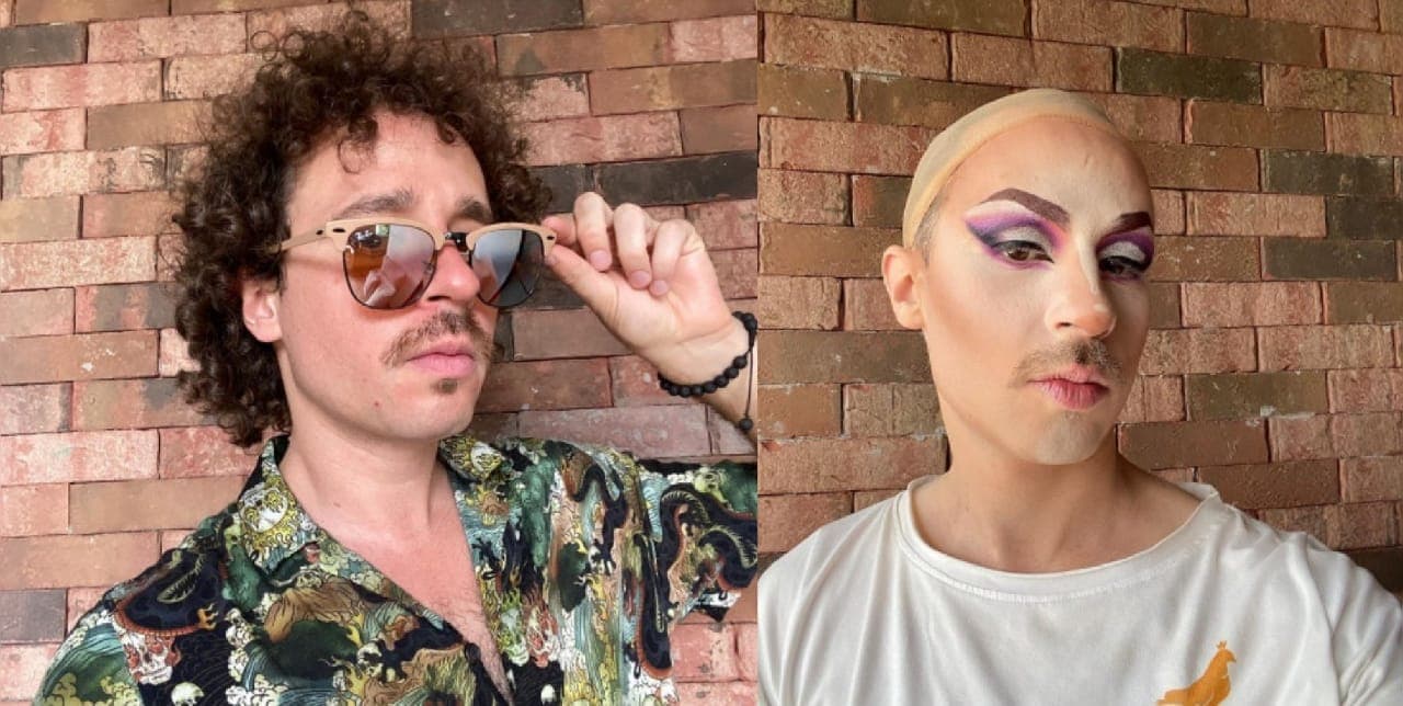 Con peluca rosa Luisito Comunica reaparece vestido de mujer