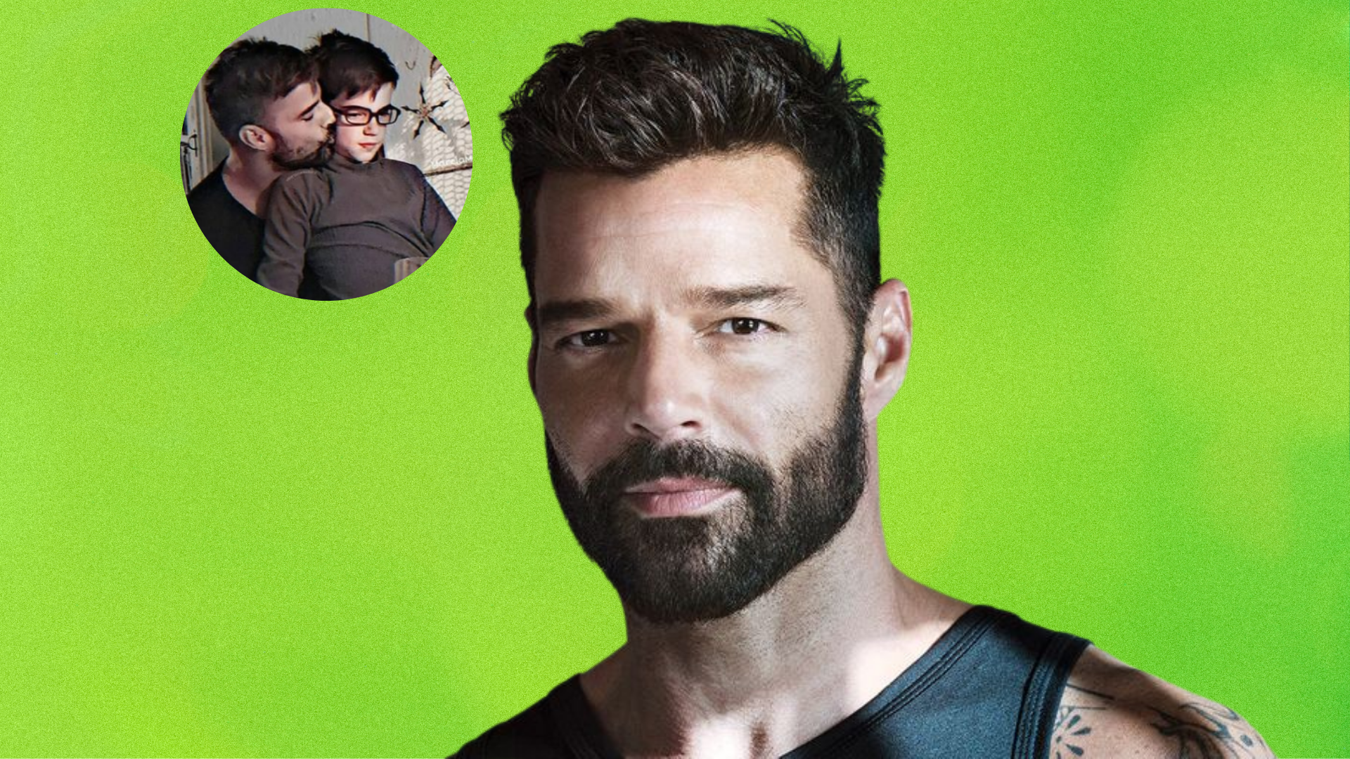 Ricky Martin: censuran una foto con su hijo