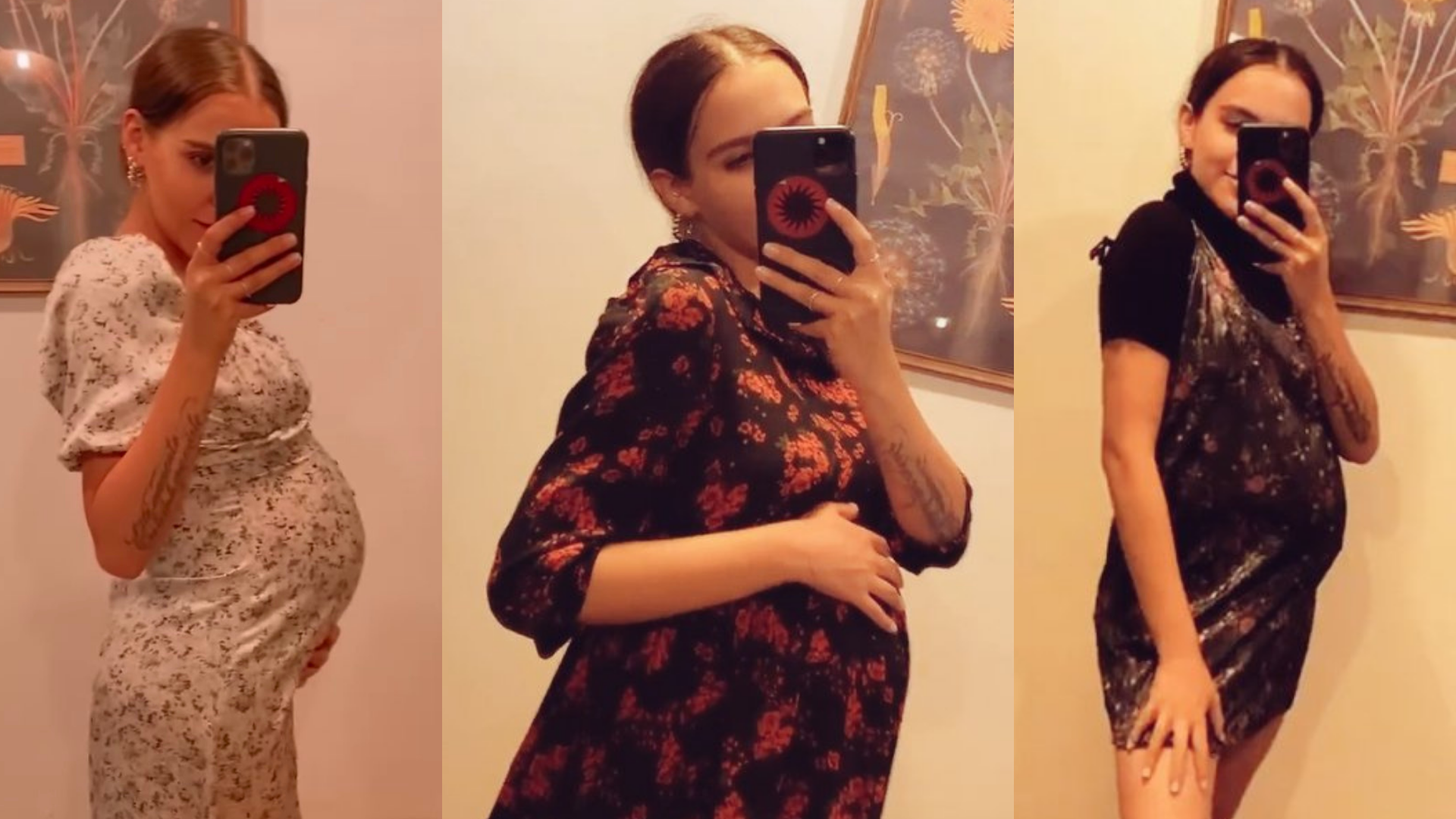 Yuya modela vestidos para su embarazo