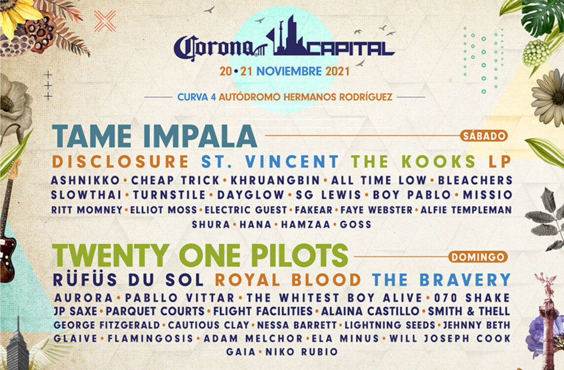 Corona Capital 2021: Tame Impala y Twenty One Pilots