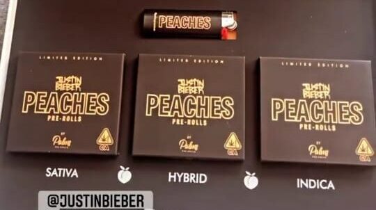 Justin Bieber venderá cigarros de cannabis: «Peaches»