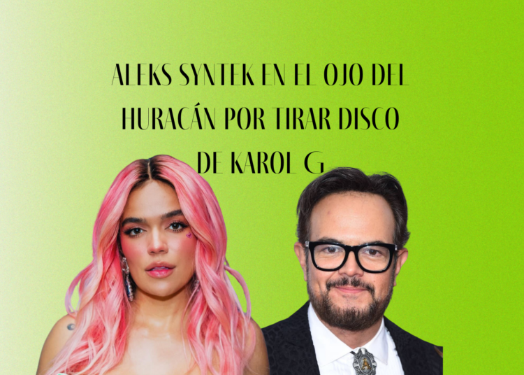 Aleks Syntek en el ojo del huracán por tirar disco de Karol G