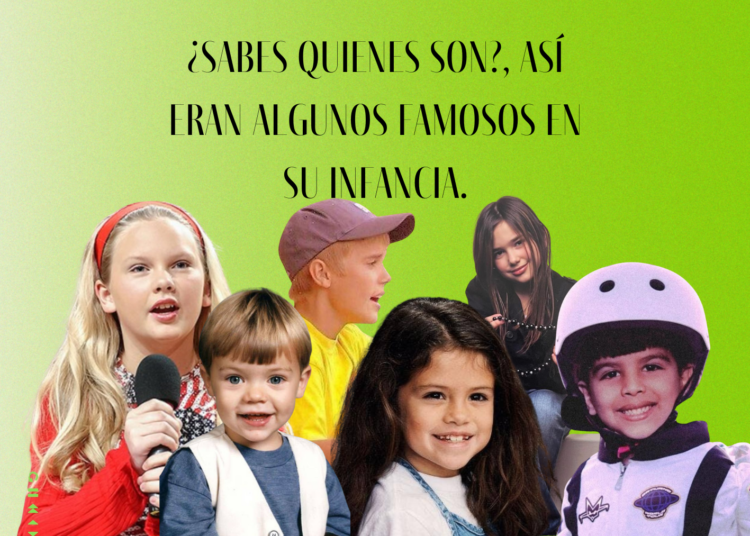 ¿Sabes quienes son?, así eran algunos famosos en su infancia.