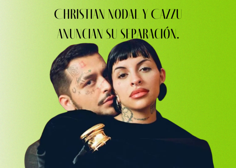 Christian Nodal y Cazzu anuncian su separación.