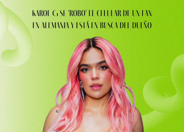 Karol G se ‘robo’ el celular de un fan en Alemania y está en busca del dueño