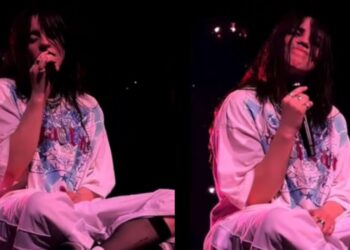 Golpean a Billie Eilish al arrojarle un objeto en pleno show