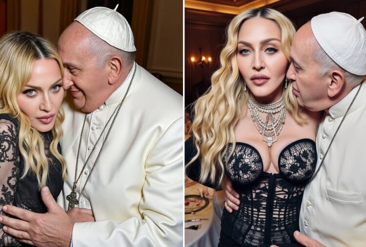 Madonna causa revuelo al compartir perturbadoras imágenes con el Papa Francisco