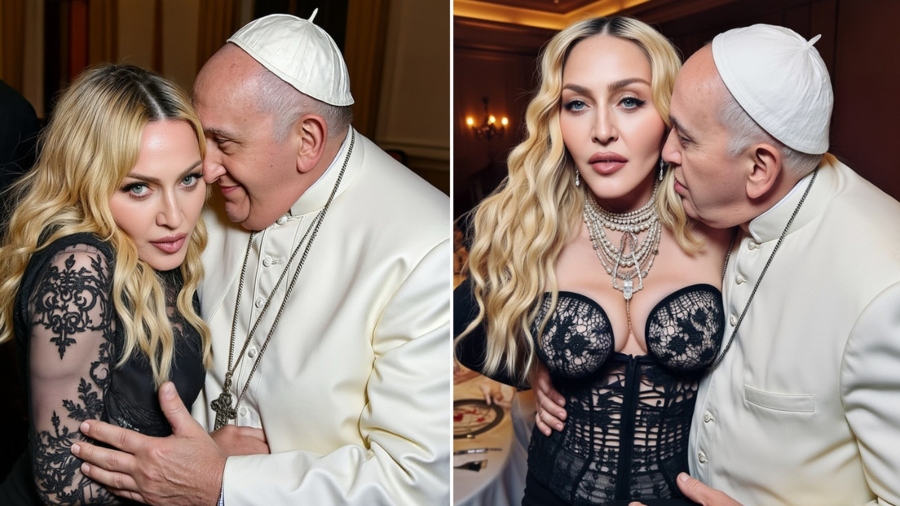 Madonna causa revuelo al compartir perturbadoras imágenes con el Papa Francisco